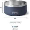 imageYETI Boomer 4 Stainless Steel NonSlip Dog Bowl Holds 32 OuncesCherry Blossom  Textured