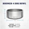 imageYETI Boomer 4 Stainless Steel NonSlip Dog Bowl Holds 32 OuncesFirefly Yellow