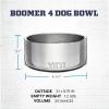 imageYETI Boomer 4 Stainless Steel NonSlip Dog Bowl Holds 32 OuncesUltramarine Violet