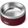 imageYETI Boomer 4 Stainless Steel NonSlip Dog Bowl Holds 32 OuncesWild Vine Red