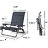 imageYETI Hondo Reclining Beach Chair Breathable UVResistant and Supports up to 350 lbs NavyNavy