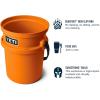 imageYETI Loadout 5Gallon Bucket Impact Resistant FishingUtility Bucket Firefly YellowKing Crab