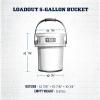 imageYETI Loadout 5Gallon Bucket Impact Resistant FishingUtility Bucket Firefly YellowRescue Red