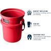 imageYETI Loadout 5Gallon Bucket Impact Resistant FishingUtility Bucket Firefly YellowRescue Red