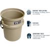 imageYETI Loadout 5Gallon Bucket Impact Resistant FishingUtility Bucket Firefly YellowTan