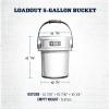 imageYETI Loadout 5Gallon Bucket Impact Resistant FishingUtility Bucket Firefly YellowUltramarine Violet
