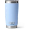 imageYETI Rambler 20 oz Stainless Steel Vacuum Insulated Tumbler wMagSlider LidBig Sky Blue