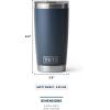 imageYETI Rambler 20 oz Stainless Steel Vacuum Insulated Tumbler wMagSlider LidBlack Forest Green