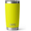 imageYETI Rambler 20 oz Stainless Steel Vacuum Insulated Tumbler wMagSlider LidFirefly Yellow