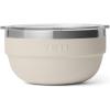 imageYETI Rambler Bowl Vacuum Insulated Stackable and Nestable Stainless Steel Bowl with Lid 45 Quart WhiteCape Taupe