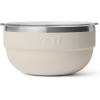 imageYETI Rambler Bowl Vacuum Insulated Stackable and Nestable Stainless Steel Bowl with Lid 45 Quart WhiteCape Taupe
