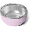 imageYETI Rambler Bowl Vacuum Insulated Stackable and Nestable Stainless Steel Bowl with Lid 45 Quart WhiteCherry Blossom  Textured