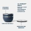 imageYETI Rambler Bowl Vacuum Insulated Stackable and Nestable Stainless Steel Bowl with Lid 45 Quart WhiteNavy
