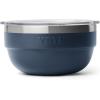 imageYETI Rambler Bowl Vacuum Insulated Stackable and Nestable Stainless Steel Bowl with Lid 45 Quart WhiteNavy