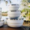 imageYETI Rambler Bowl Vacuum Insulated Stackable and Nestable Stainless Steel Bowl with Lid 45 Quart WhiteWhite
