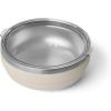 imageYETI Rambler Low Bowl Vacuum Insulated Stackable and Nestable Stainless Steel Bowl with Lid 07 Quart WhiteCape Taupe