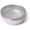 imageYETI Rambler Low Bowl Vacuum Insulated Stackable and Nestable Stainless Steel Bowl with Lid 07 Quart WhiteCherry Blossom  Textured