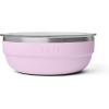 imageYETI Rambler Low Bowl Vacuum Insulated Stackable and Nestable Stainless Steel Bowl with Lid 07 Quart WhiteCherry Blossom  Textured