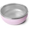 imageYETI Rambler Low Bowl Vacuum Insulated Stackable and Nestable Stainless Steel Bowl with Lid 07 Quart WhiteCherry Blossom  Textured
