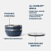 imageYETI Rambler Low Bowl Vacuum Insulated Stackable and Nestable Stainless Steel Bowl with Lid 07 Quart WhiteNavy