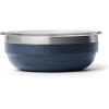 imageYETI Rambler Low Bowl Vacuum Insulated Stackable and Nestable Stainless Steel Bowl with Lid 07 Quart WhiteNavy