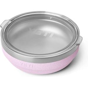 imageYETI Rambler Low Bowl Vacuum Insulated Stackable and Nestable Stainless Steel Bowl with Lid 07 Quart WhiteCherry Blossom  Textured