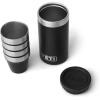 imageYETI 7 oz Flask with Color Matching Set of Shot Glasses Black