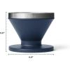 imageYETI Pour Over Coffee Maker Accessory Ramblers Designed for Perfect Coffee Extraction Anywhere Stainless Steel fits any V60 Filter NavyBlack