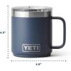 imageYETI Rambler 10 oz Ceramic Lined Stackable Mug Vacuum Insulated Stainless Steel with MagSlider Lid Tropical PinkCape Taupe