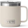 imageYETI Rambler 10 oz Ceramic Lined Stackable Mug Vacuum Insulated Stainless Steel with MagSlider Lid Tropical PinkCape Taupe