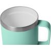 imageYETI Rambler 10 oz Ceramic Lined Stackable Mug Vacuum Insulated Stainless Steel with MagSlider Lid Tropical PinkSeafoam