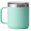 imageYETI Rambler 10 oz Ceramic Lined Stackable Mug Vacuum Insulated Stainless Steel with MagSlider Lid Tropical PinkSeafoam