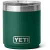 imageYETI Rambler 10 oz Stackable Lowball 20 Vacuum Insulated Stainless Steel with MagSlider Lid SeafoamBlack Forest Green