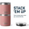 imageYETI Rambler 10 oz Stackable Lowball 20 Vacuum Insulated Stainless Steel with MagSlider Lid SeafoamSandstone Pink