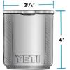 imageYETI Rambler 10 oz Stackable Lowball 20 Vacuum Insulated Stainless Steel with MagSlider Lid SeafoamWetlands Brown