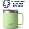 imageYETI Rambler 10 oz Stackable Mug Vacuum Insulated Stainless Steel with MagSlider Lid WhiteKey Lime