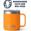 imageYETI Rambler 10 oz Stackable Mug Vacuum Insulated Stainless Steel with MagSlider Lid WhiteKing Crab