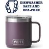imageYETI Rambler 10 oz Stackable Mug Vacuum Insulated Stainless Steel with MagSlider Lid WhiteNordic Purple