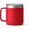 imageYETI Rambler 10 oz Stackable Mug Vacuum Insulated Stainless Steel with MagSlider Lid WhiteRescue Red