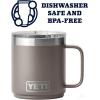imageYETI Rambler 10 oz Stackable Mug Vacuum Insulated Stainless Steel with MagSlider Lid WhiteSharptail Taupe