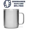 imageYETI Rambler 10 oz Stackable Mug Vacuum Insulated Stainless Steel with MagSlider Lid WhiteStainless