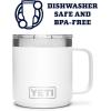 imageYETI Rambler 10 oz Stackable Mug Vacuum Insulated Stainless Steel with MagSlider Lid WhiteWhite