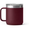 imageYETI Rambler 10 oz Stackable Mug Vacuum Insulated Stainless Steel with MagSlider Lid WhiteWild Vine Red