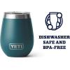 imageYETI Rambler 10 oz Wine Tumbler Vacuum Insulated Stainless Steel with MagSlider Lid NavyAgave Teal