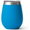 imageYETI Rambler 10 oz Wine Tumbler Vacuum Insulated Stainless Steel with MagSlider Lid NavyBig Wave Blue