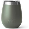imageYETI Rambler 10 oz Wine Tumbler Vacuum Insulated Stainless Steel with MagSlider Lid NavyCamp Green
