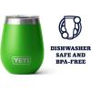 imageYETI Rambler 10 oz Wine Tumbler Vacuum Insulated Stainless Steel with MagSlider Lid NavyCanopy Green