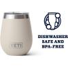 imageYETI Rambler 10 oz Wine Tumbler Vacuum Insulated Stainless Steel with MagSlider Lid NavyCape Taupe