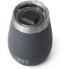 imageYETI Rambler 10 oz Wine Tumbler Vacuum Insulated Stainless Steel with MagSlider Lid NavyCharcoal