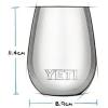 imageYETI Rambler 10 oz Wine Tumbler Vacuum Insulated Stainless Steel with MagSlider Lid NavyCharcoal